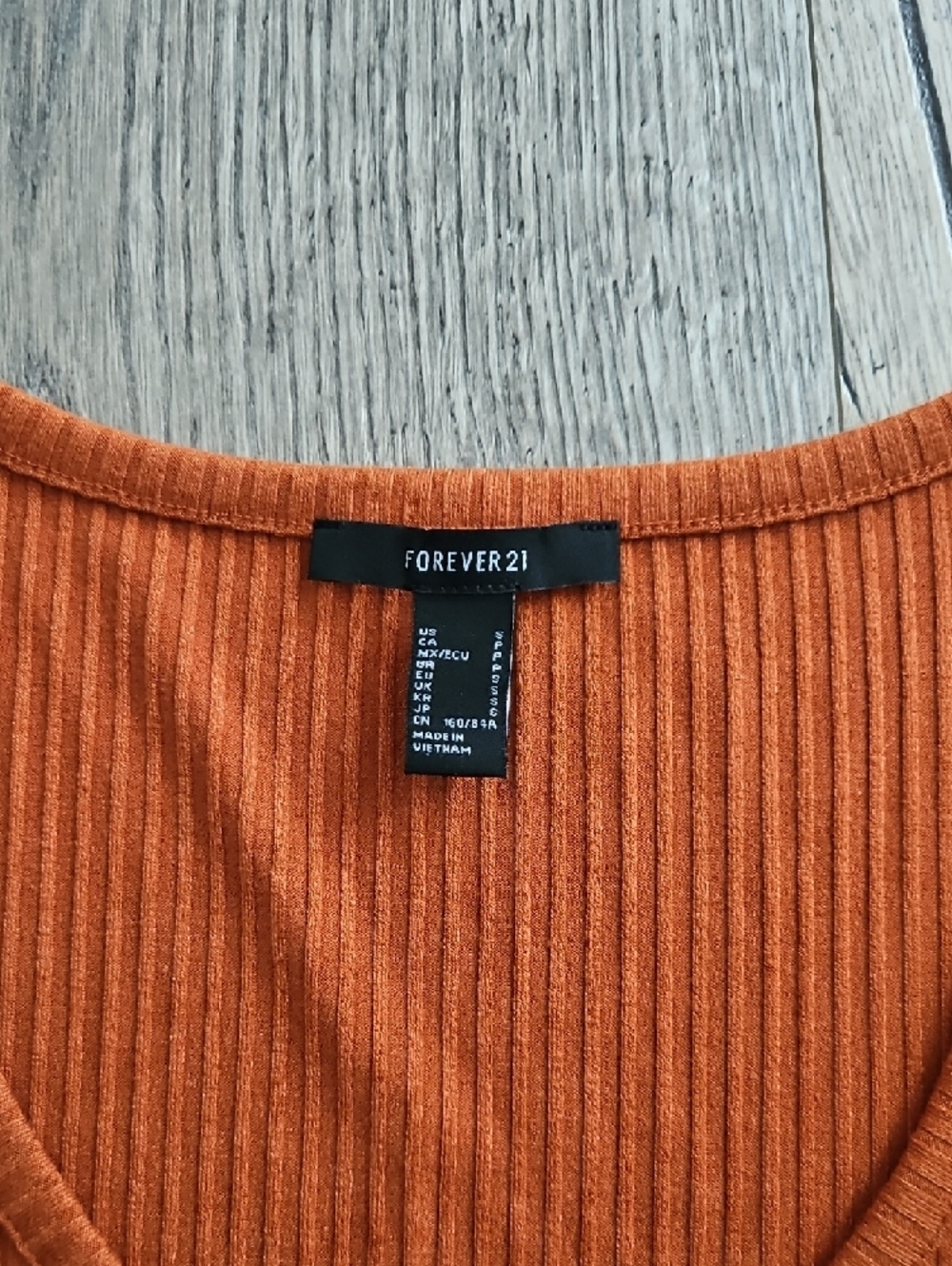 Forever 21 Ribbed Henley Maxi Dress - Rust Orange - Picture 2 of 5